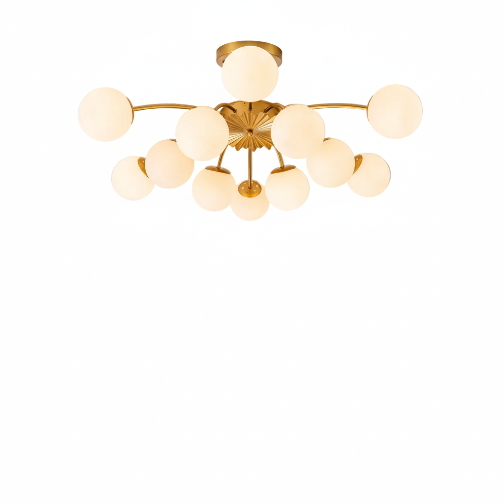 Dahlia Semi-Flush Chandelier