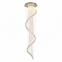 Jasmine Crystal Spiral Raindrop Chandelier